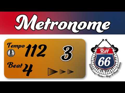 112 BPM | 1 Minute Metronome | Music Practice Metronomes