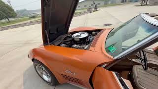 1972 Chevrolet Corvette Convertible Start Up & Idle