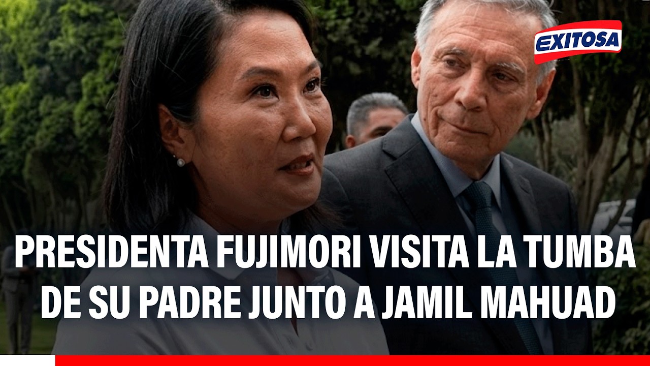 🔴🔵Presidenta Keiko Fujimori visitó la tumba de su padre junto al expresidente de Ecuador,  Mahuad