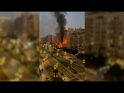 Euronews journalists in Dubai report multiple drone attacks on residential areas