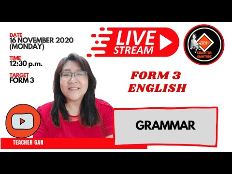 English Language - Form 3 (Grammar)