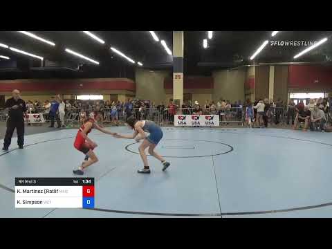 80 Lbs Rr Rnd 3 - Krislynn Martinez (Ratliff), Maize Wrestling Club Vs Katy Simpson, Victory Schoo