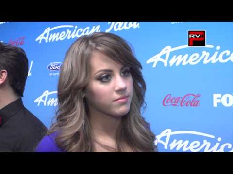 It's Angie Miller @angieai12 backstage at American Idol after Top 8 performance