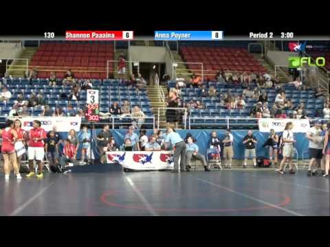 Junior WM 130 - Shannon Paaaina (Hawaii) vs. Anna Poyner (Iowa)