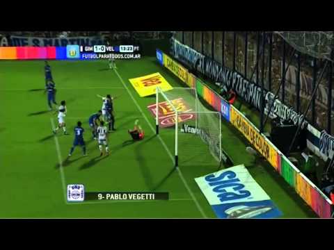 Gol de Vegetti.Gimnasia 1 Vélez 0.Fecha 10.Torneo Primera División 2014.FPT