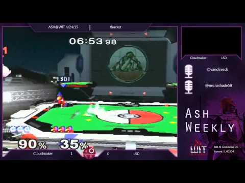 Melee Bracket ASH@WIT 4/24/15 - Cloudmaker (Puff) vs LSD (Roy, Falco)