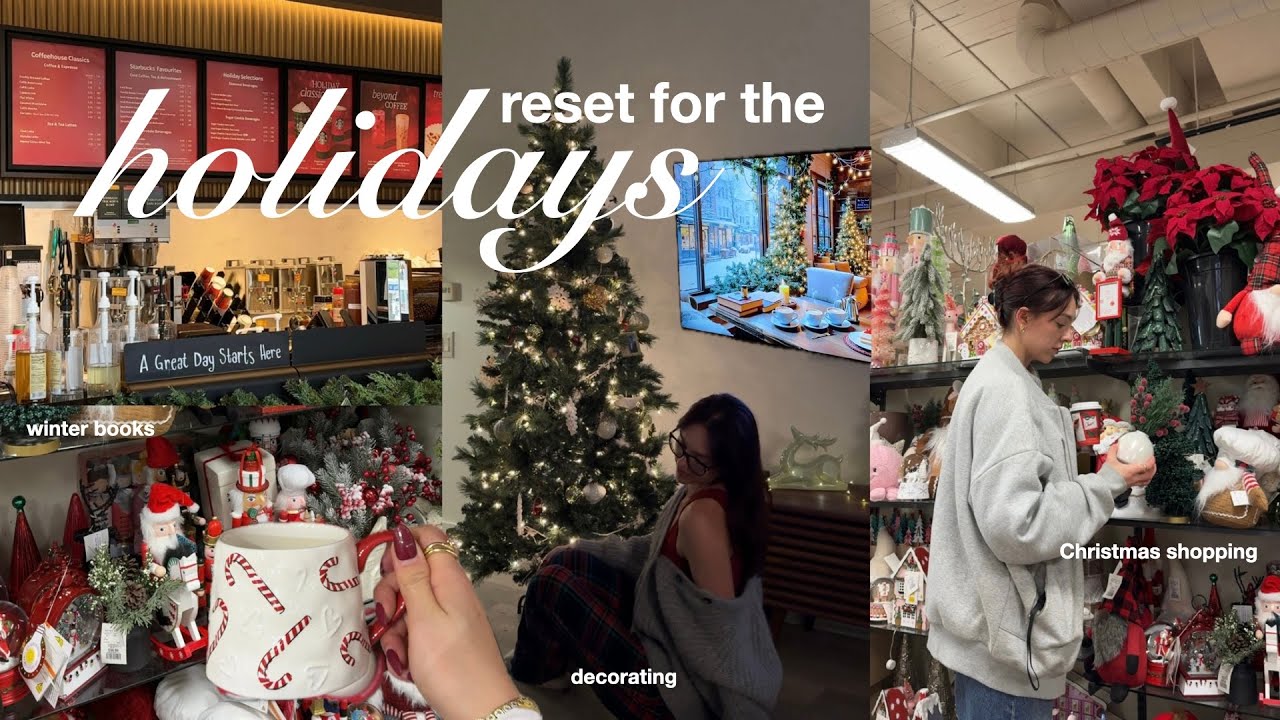 Preparing for the Holidays🎄❄️holiday shopping, decor haul, winter tbr, cozy Christmas vibes! (vlog)