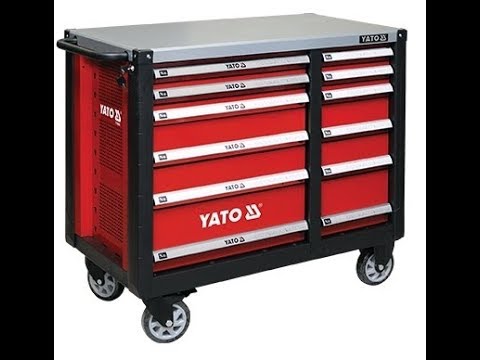 Шкаф-тележка для инструментов YATO, 12 ящиков, 1000x1130x570 мм (YT-09003) Шкаф-тележка для инструментов YATO, 12 ящиков, 1000x1130x570 мм (YT-09003)