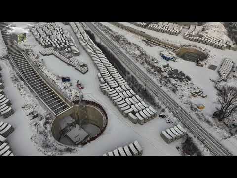 #80Ż ŁÓDŹ, TUNEL ŚREDNICOWY AGLOMERACYJNY, UL SKARPOWA, 09 01 2026 DRON