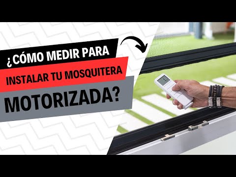 Cómo tomar medidas para una Mosquitera Motorizada (dentro de hueco)