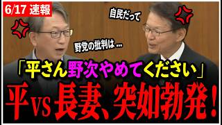 【6/17速報】平VS長妻 の言い合い勃発！「自民党の質問はあまりにもお人よしすぎるね」【衆議院内閣委員会】