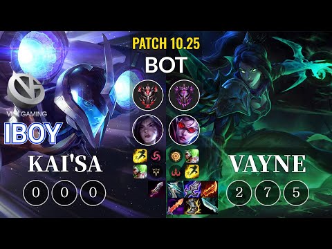 VG iBoy Kai'Sa vs Vayne Bot - KR Patch 10.25