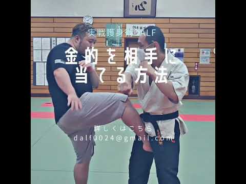 【護身術】金的を相手に当てる方法【女性のための護身術】