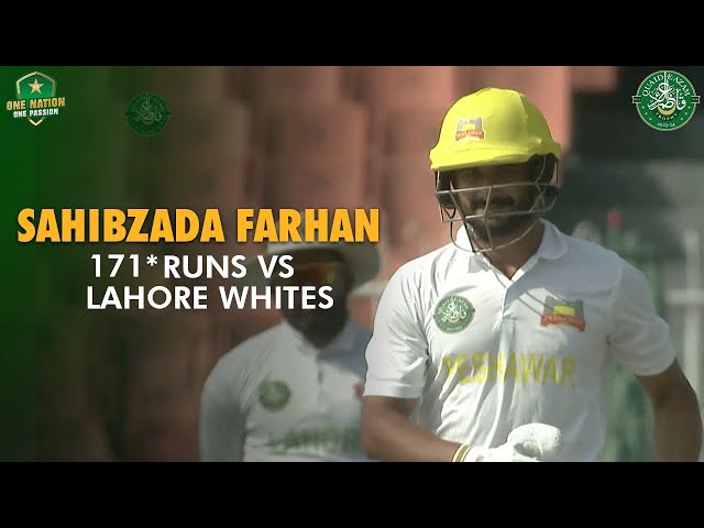 Sahibzada Farhan 171* Runs Highlights | #LHRWvPSH | #QeAT 2023/24 | PCB | M1U1A