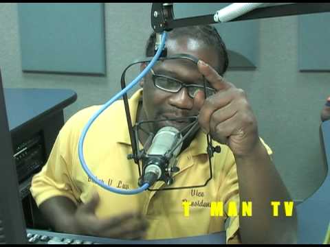 T-Man T.V.    T-Man Live in the Radio Station(100.3 The Beat) with Bishop V Luv.