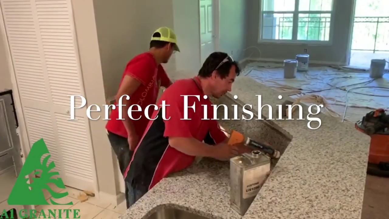 Installation of Kitchen Granite and Quartz Countertops - A1 Granite : A1granitellc.com/