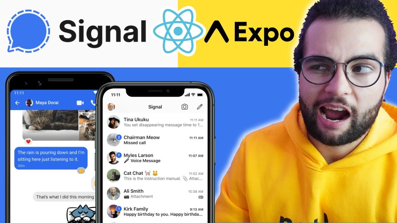 Build a Secure Realtime Chat App in React Native [4] (tutorial for beginners) 🔴
