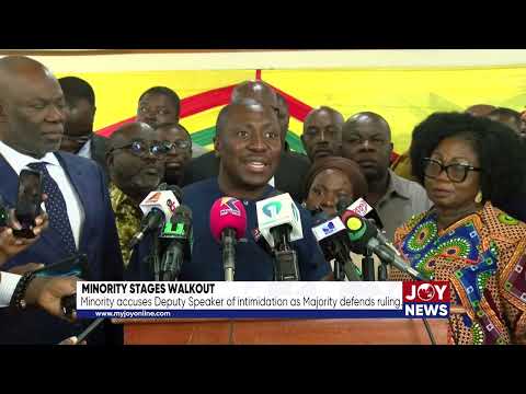 Minority stages walkout: Minority accuses Deputy Speaker of intimidation as Majority defends ruling.