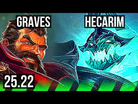 GRAVES vs HECARIM (JGL) | 13/0/7, Legendary | KR Challenger | 25.22