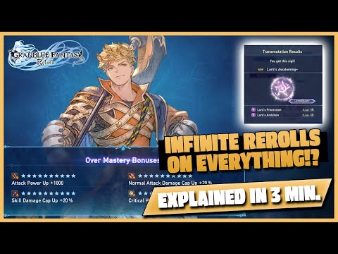 EASIEST WAY to get Perfect Sigils and Perfect Over Mastery Rolls in Granblue Fantasy Relink