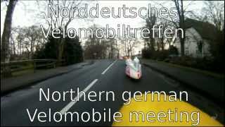 preview picture of video 'Velomobil / Velomobile meeting in Fischerhude 05.01.2014'