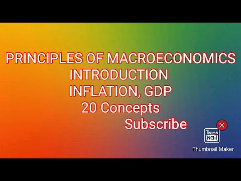 Principles of Macroeconomics Lecture-1, 20 Major Concepts of Macroeconomics