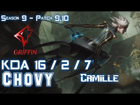 GRF Chovy CAMILLE vs ZED Mid - Patch 9.10 KR Ranked