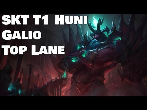 SKT T1 Huni - Galio vs Camille Patch 7.9