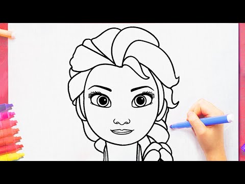 Comment dessiner ELSA facilement FROZEN