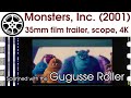 Monsters Inc 2001 35mm Film Trailer Scope 4K