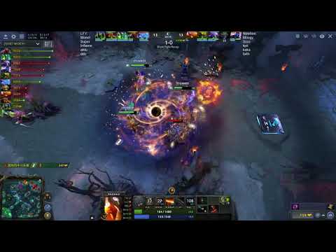 Never TP into 3 heroes alone... (LFY vs Newbee)