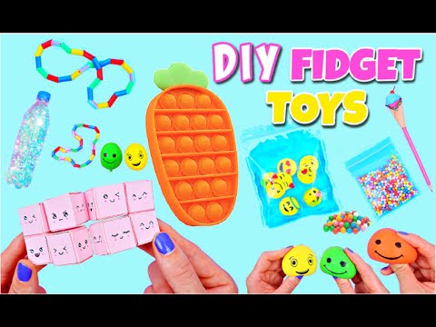 7 DIY Fidget Toys - Viral TikTok Fidget Toys Ideas - Carrot Pop It & more! DIY Pop It Satisfying!