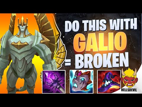 WILD RIFT | THIS NEW GALIO STRAT IS BROKEN!!! (I'm Serious) | Galio Gameplay | Guide & Build