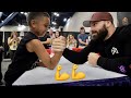 ARM WRESTLING A 9 YEAR OLD!!