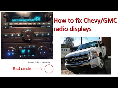 How to fix a broken GM radio display