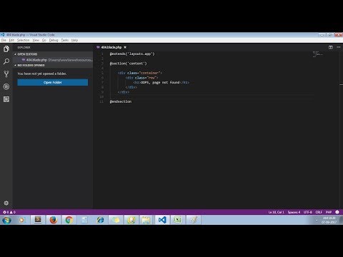 How To Create Custom 404 Error Page In Laravel