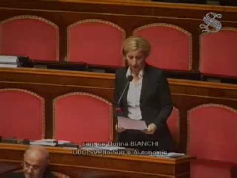 L'anniversario del terremoto ricordato al Senato: l'intervento di Dorina Bianchi (Udc)