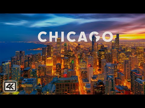 Chicago, Illinois, USA 🇺🇸 in 4K Ultra HD Drone Video