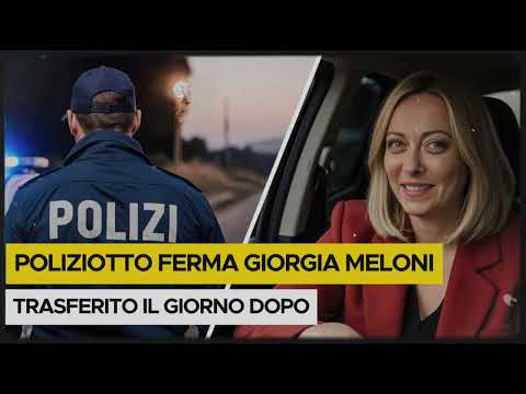 Poliziotto ferma Giorgia Meloni a un posto di blocco: trasferito il giorno dopo