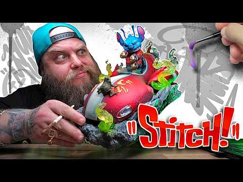 Painting a 3D Printed Stitch Diorama to Make the Algorithm Happy