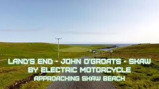 preview picture of video '1000 miles by Electric Motorbike: Approaching Skaw Beach'