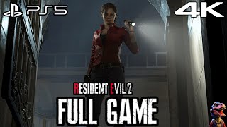 Resident Evil 2 Remake Claire B Full Game Walkthrough | PS5 4K 60FPS Gameplay No Commentary