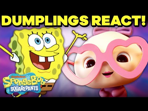 スポンジボブの歌に反応する団子たち その2!??ふにゃふにゃ団子｜スポンジ・ボブ (Dumplings React to SpongeBob Songs Part 2! ?? My Squishy Little Dumplings | SpongeBob)