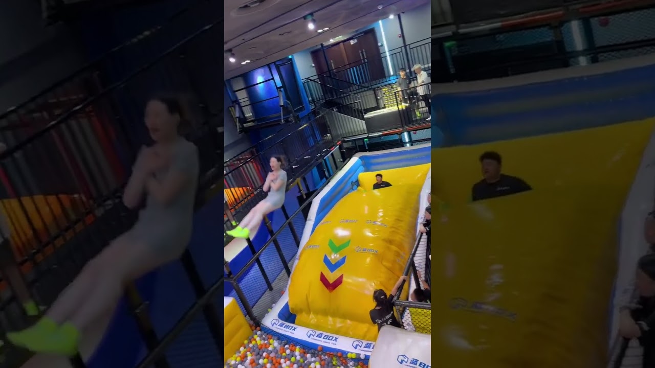 ####1125This trampoline😳😳😂is so helpful, fly through the air like supermanWould you like to try iton