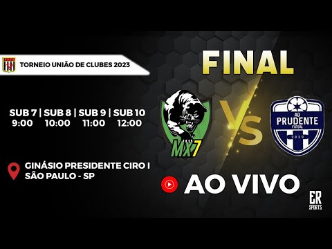 MX7/Diadema x Prudente | AO VIVO | Final do Torneio União de Clubes SUB 7 | 03/12/2023