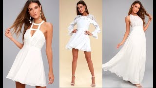Białe sukienki damskie letnie // White dresses for women