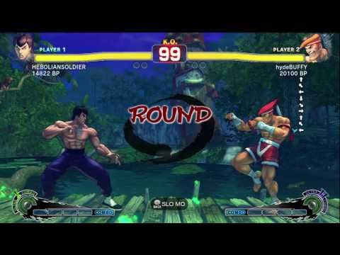 hydeBUFFY [Adon] vs HEBOLIANSOLDIER [Fei] SSF4 Japanese Online Ranked Matches - TRUE-HD