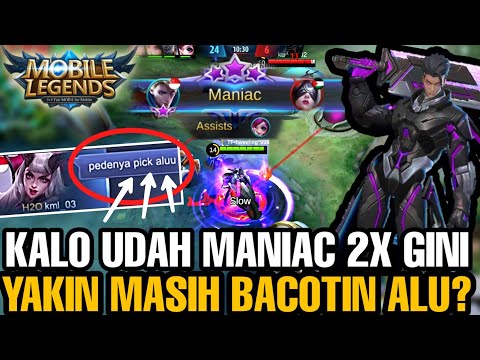 YAKIN MASIH MAU BACOTIN ALUCARD?? MAKAN NIH MANIAC 2X!! - Mobile Legends