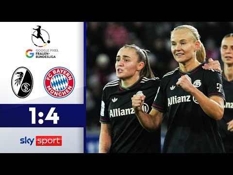 Harder scores a brace! | SC Freiburg - FC Bayern Munich | Highlights - Women's Bundesliga 2025/26