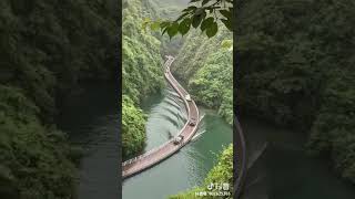 Floating road bridge China
